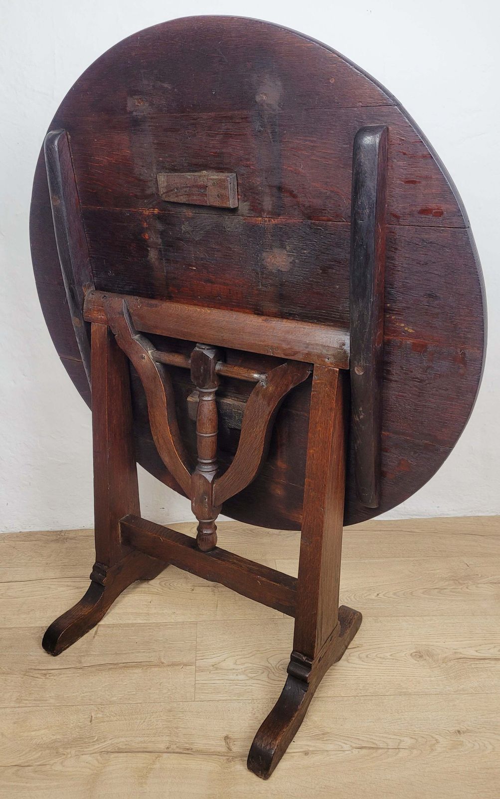Vigneron Wine Tasting Table French Tilt Top Oak 19th Century photo Furniture