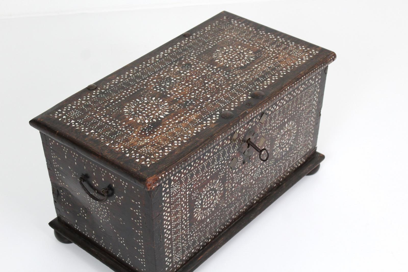 Oriental Chest Inlaid With Mother Of Pearl photo Furniture
