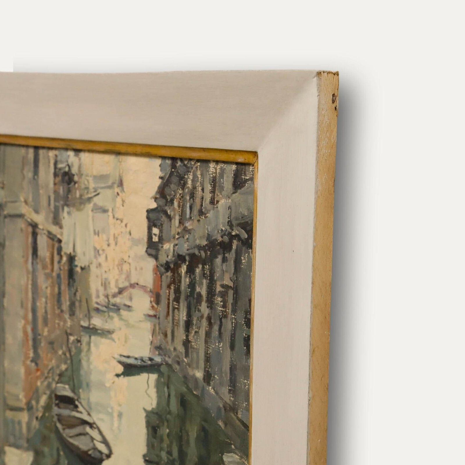 Giuseppe Marino (1903 1975)   Framed Mid 20th Century Oil, Poesia Veneziana photo 350.0