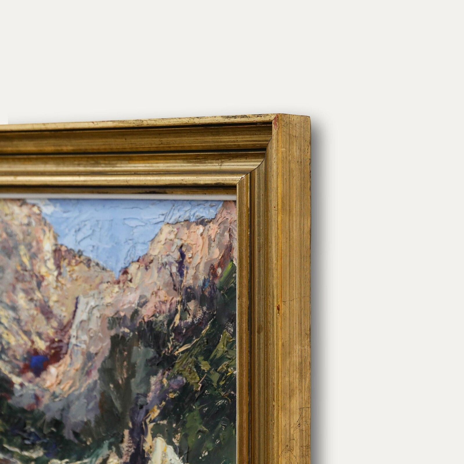 Bernardino Celia Colom (1921 1985)   Impasto 1970 Oil, Sa Calobra Mountain photo 350.0