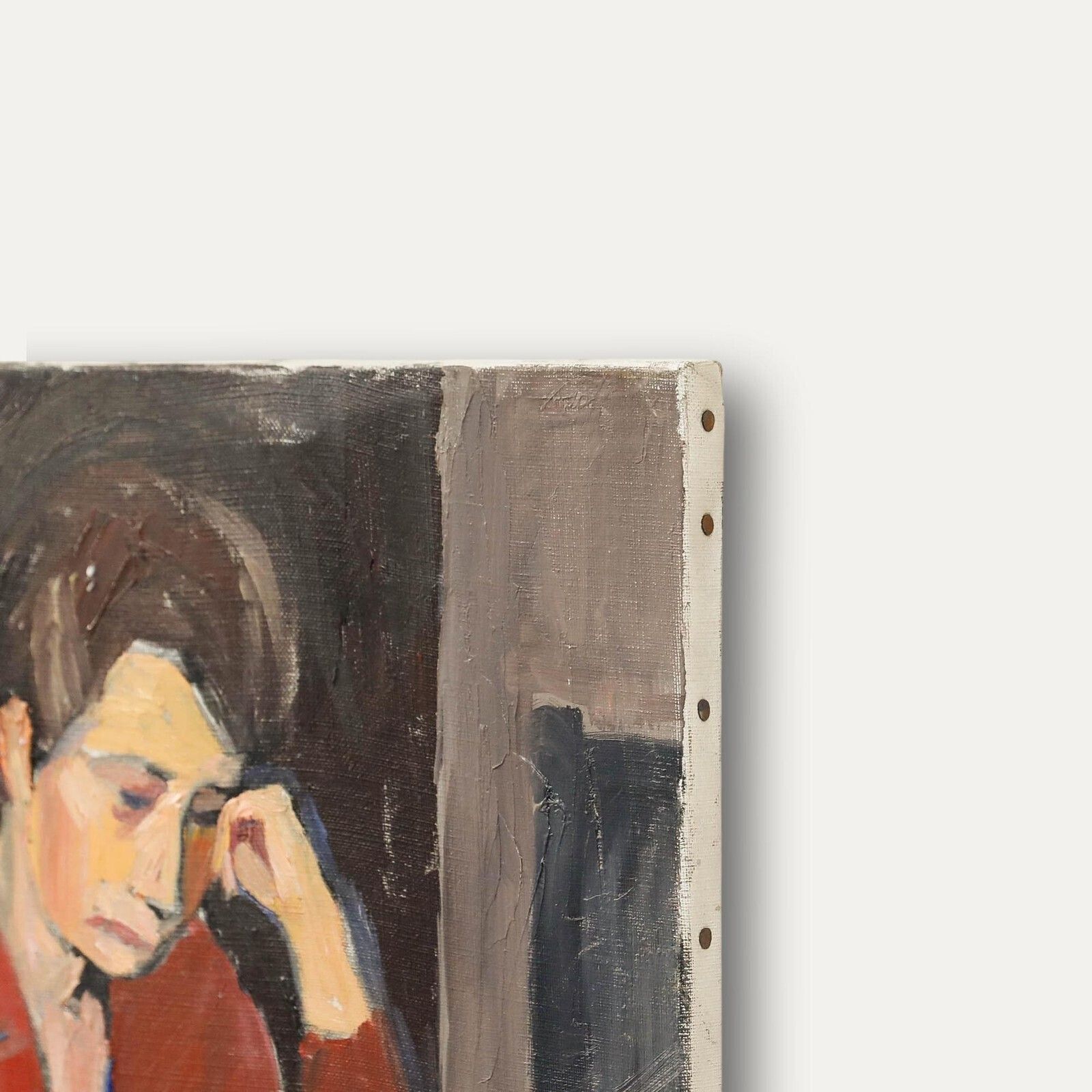 Georges Joubin (1888 1983)   Modernist 1970 Oil, Woman Reading photo vinterior