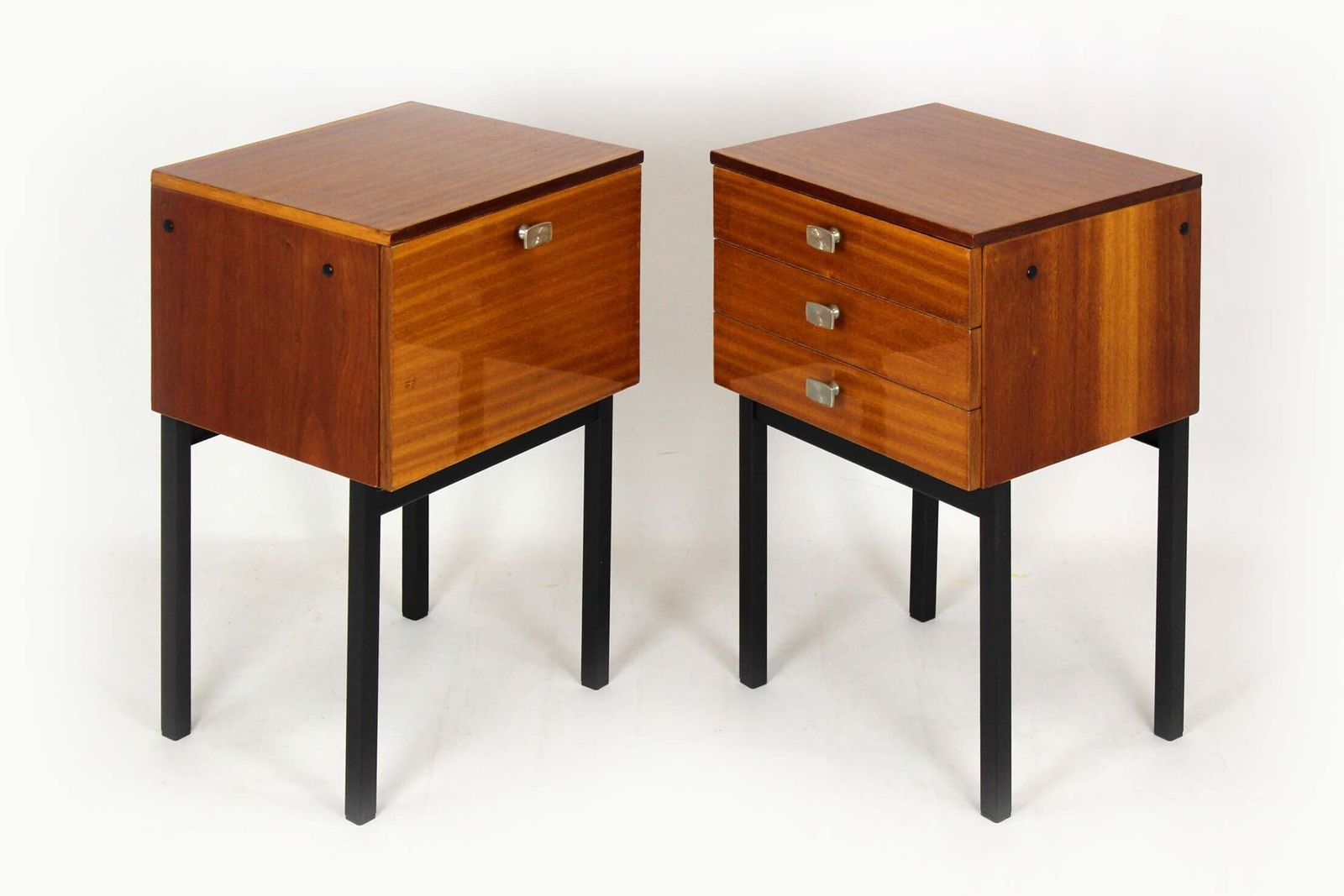 Mid Century Mahogany Nightstands By Up Závody, Czechoslovakia, 1970s, Set Of 2 photo furniture