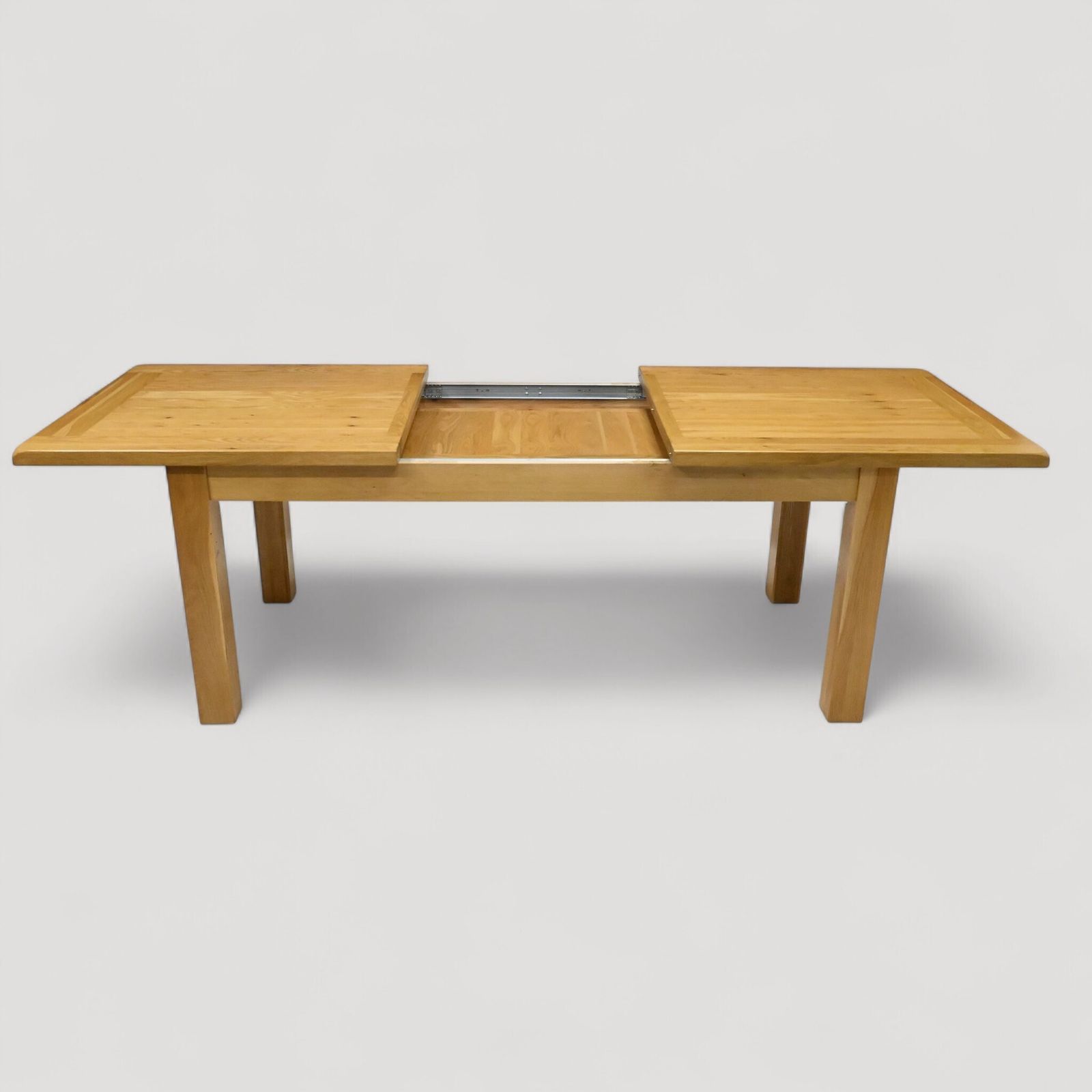 photo for sale Large Extending Dining Table Light Oak Extends To Seat Up To 12 Free Uk Delivery