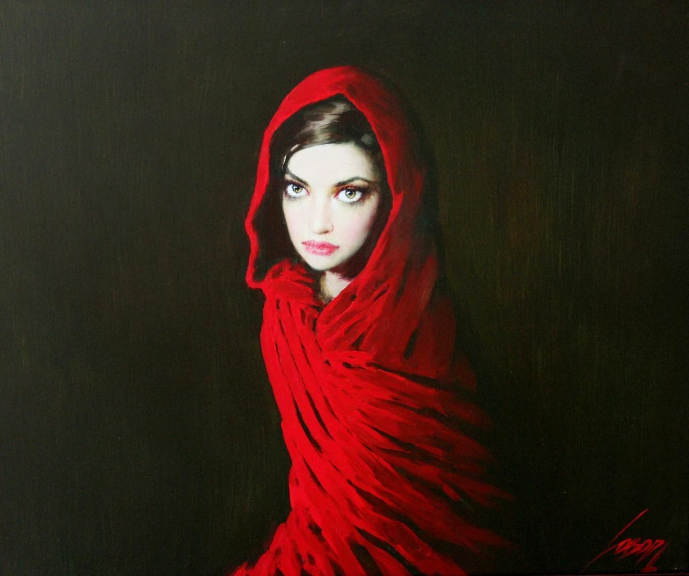 "Esmeralda" Painting, Mid 20th Century