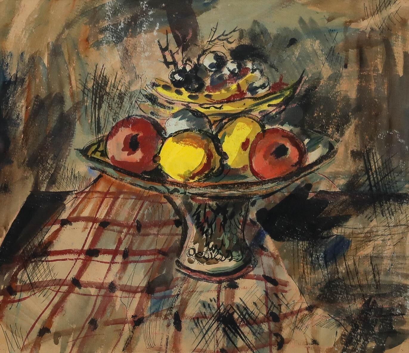 Rowland Suddaby (1912 1972)   1946 Gouache, Fruit Bowl photo furniture