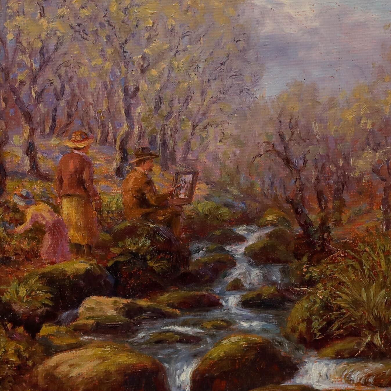 Laurence Oliver Udall (B.1943)   Framed 20th Century Oil, En Plein Air photo Art