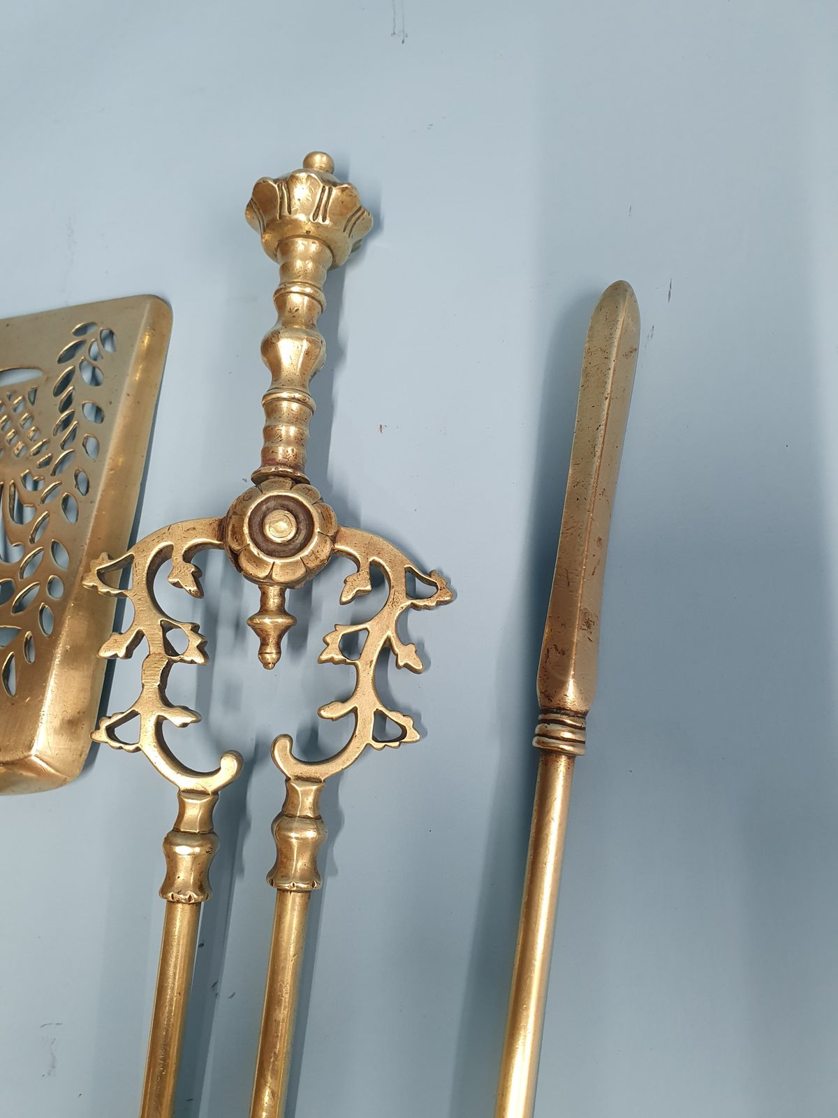 Set Of 19th Century Fire Tools Antique photo for sale