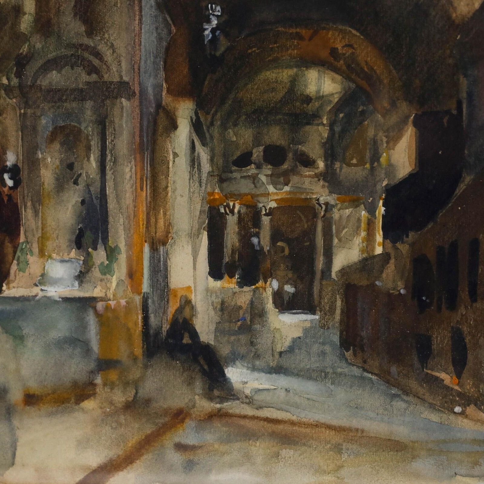 Adolf Schill (1848 1911)   Framed Late 19th Century Watercolour, Markuskirche photo Art