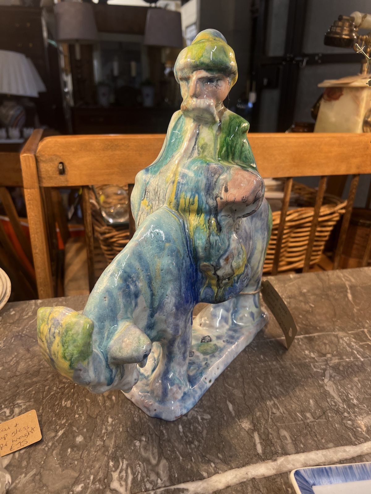 Rare Early Obican Studio Pottery Sculpture, Signed & Dated 1951 photo 795.0