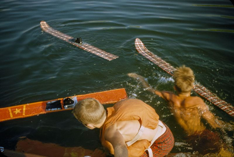 Toni Frissell 'Water Boys' Archival Pigment Print Framed In White