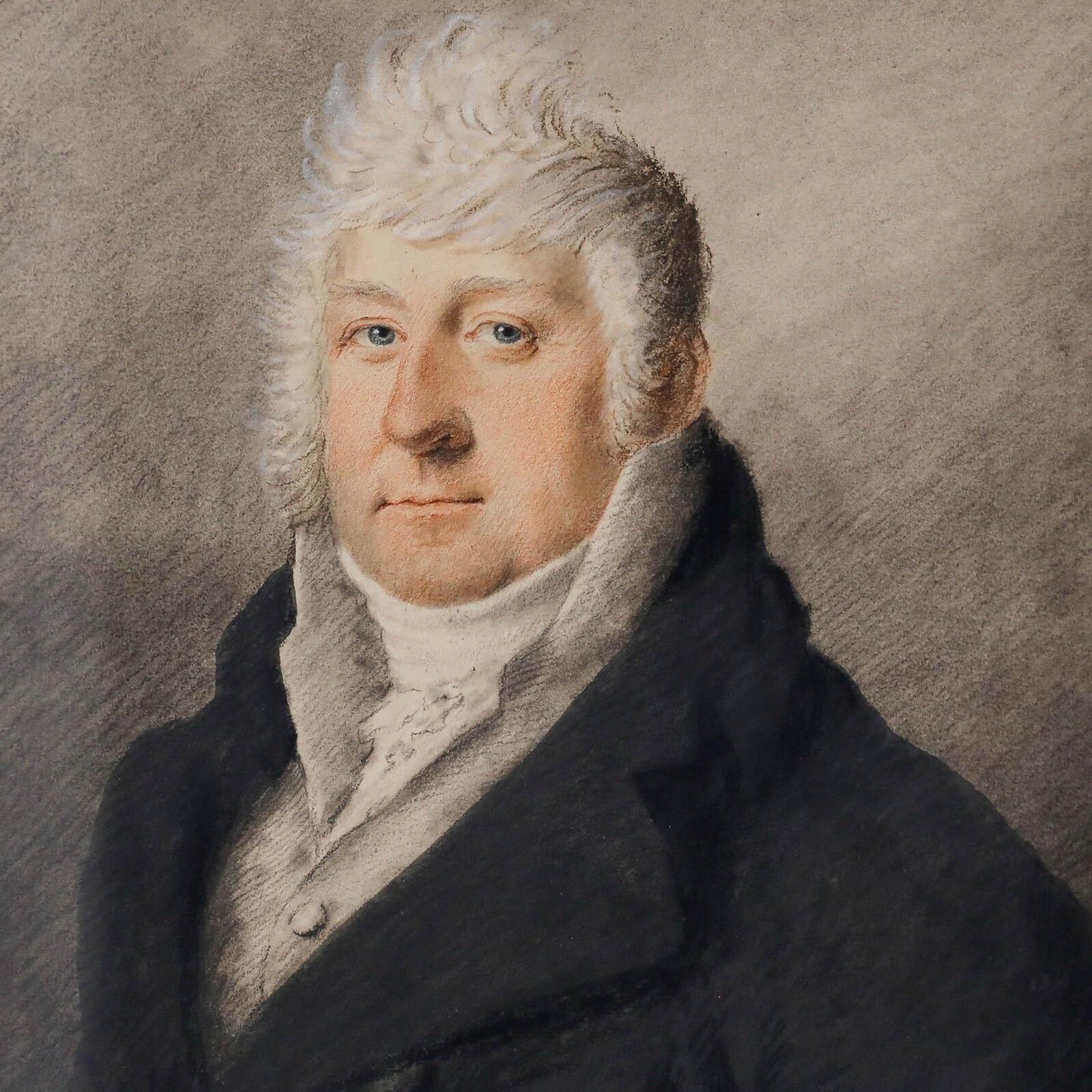 Circle Of John Raphael Smith (1751 1812)   Framed Pastel, Portrait Of A Man photo Art