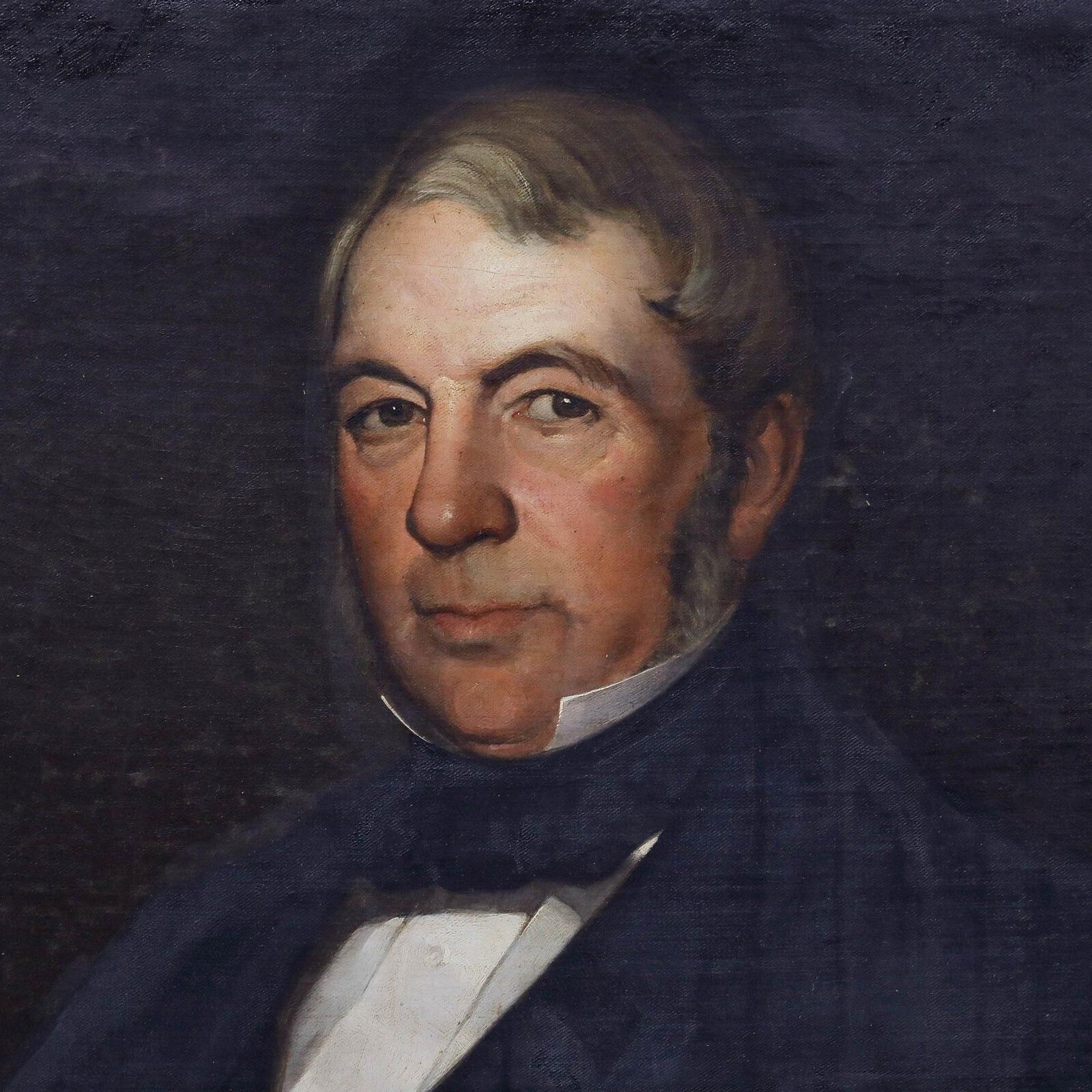 English School 19th Century Oil   Portrait Of A Gentleman photo Art