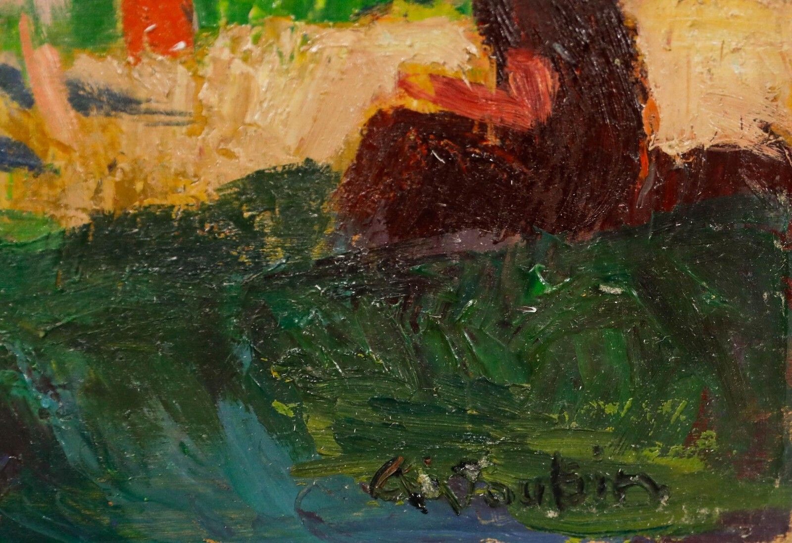 Georges Joubin (1888 1983)   Mid 20th Century Oil, In The Park photo vinterior