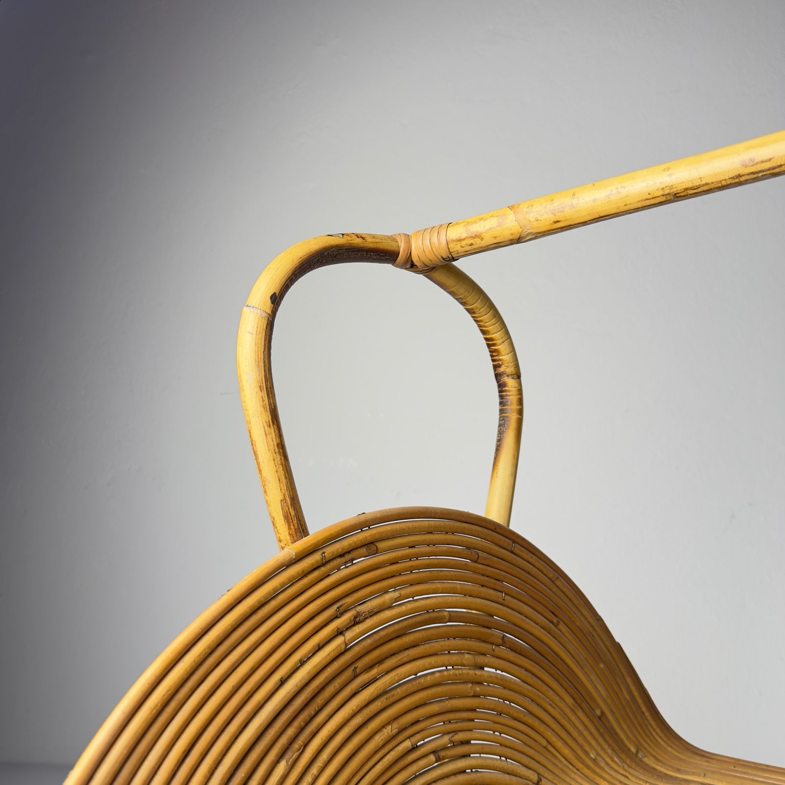 Vintage Bamboo Magazine Rack By Vivai Del Sud, Italy 1960s photo buy