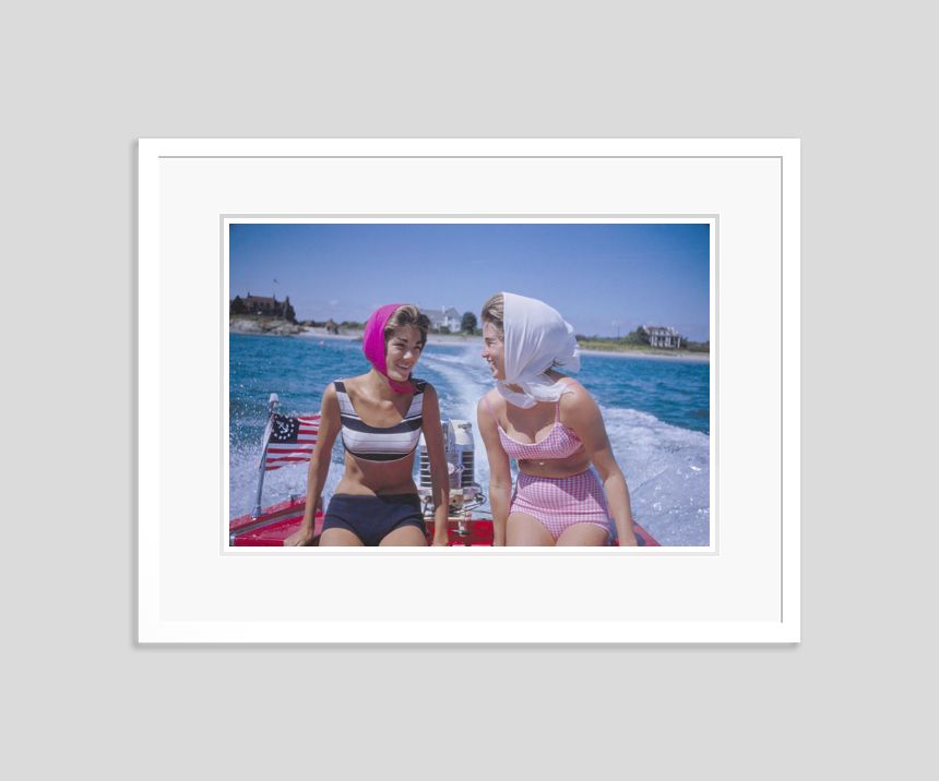 Toni Frissell 'Rhode Island Smiles' Archival Pigment Print Framed In White photo furniture