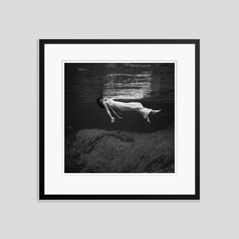 Toni Frissell 'Floating' Archival Pigment Print Framed In Black photo furniture
