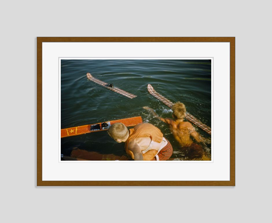 Toni Frissell 'Water Boys' Archival Pigment Print Framed In Black photo furniture