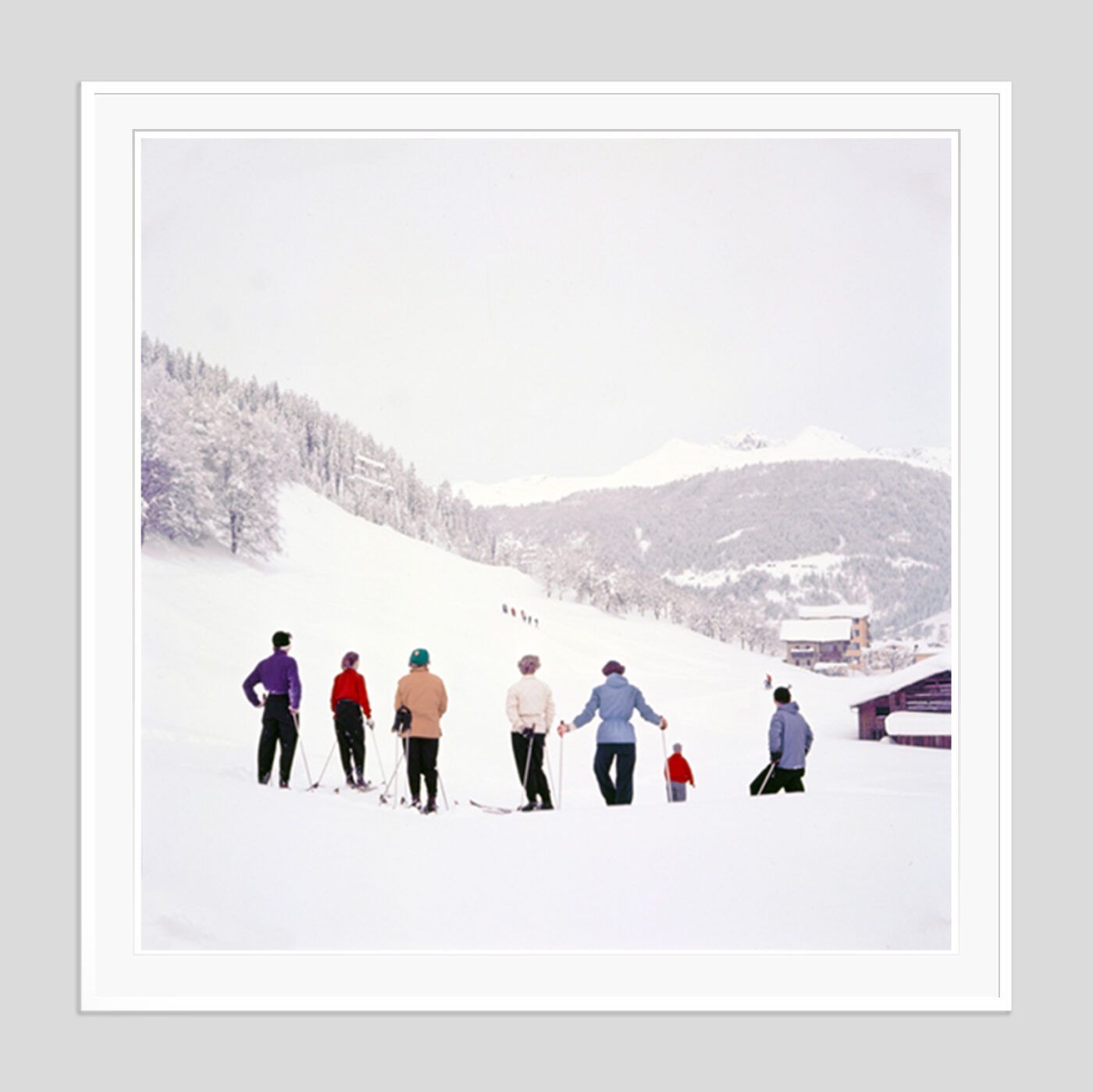 Toni Frissell 'Mountain Top' Archival Pigment Print Framed In White photo furniture