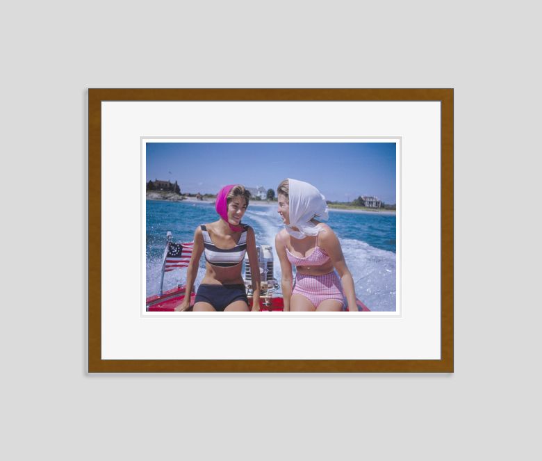 Toni Frissell 'Rhode Island Smiles' Archival Pigment Print Framed In Brown photo furniture