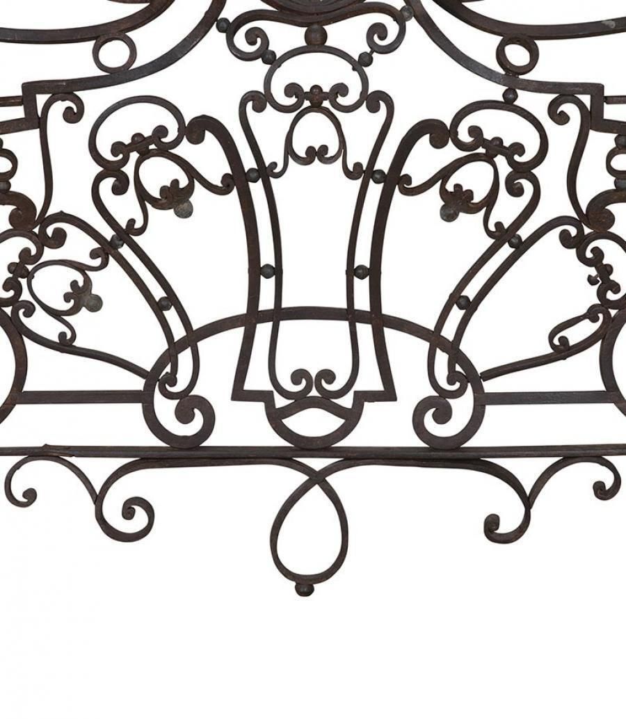 Large Late 18th Century French Hand Forged Iron Balcony Console photo for sale