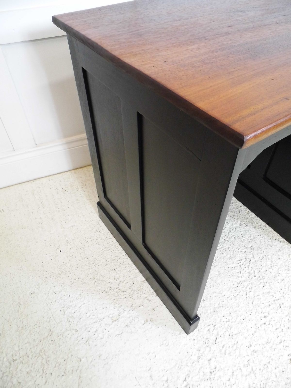 Antique Vintage Holland And Sons Of London Mahogany Panel Desk Shop Counter Unit photo vinterior