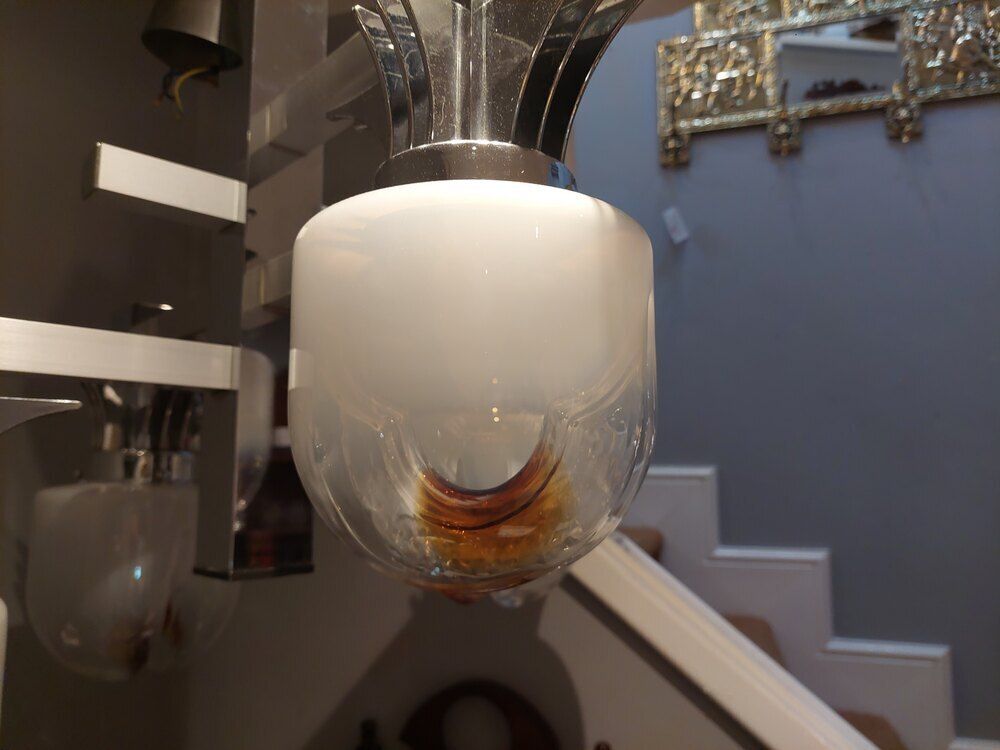 Retro 60's Italian Ceiling Light Fitting photo for sale