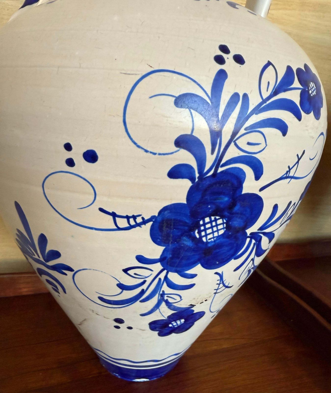 photo vinterior Paire de vases décoratifs Talavera en céramique, bleu et blanc