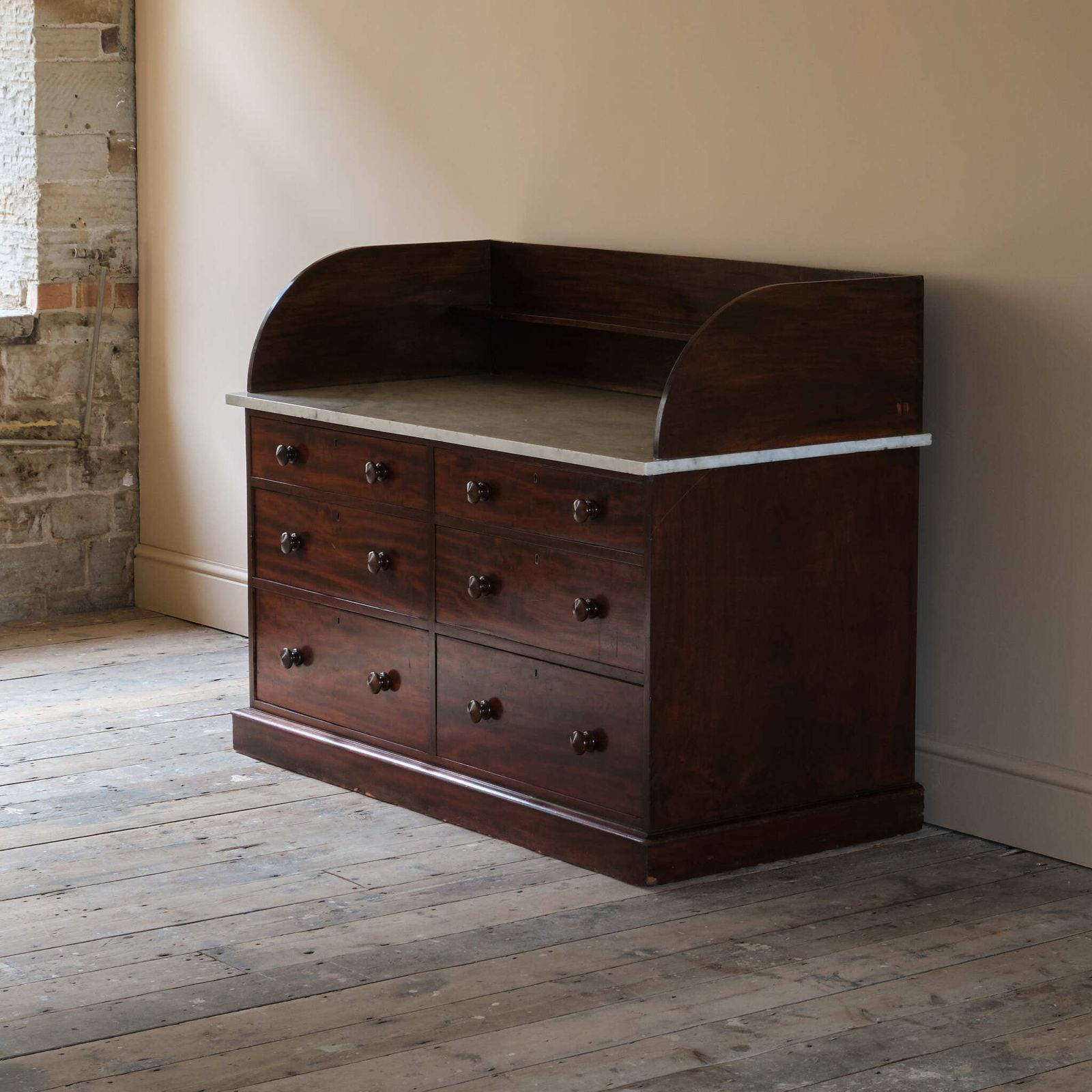 Mid 19th Century Mahogany Washstand Chest Of Drawers photo for sale