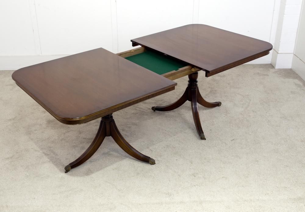 Regency Dining Set Pedestal Table And 8 Chairs Mahogany photo 3450.0