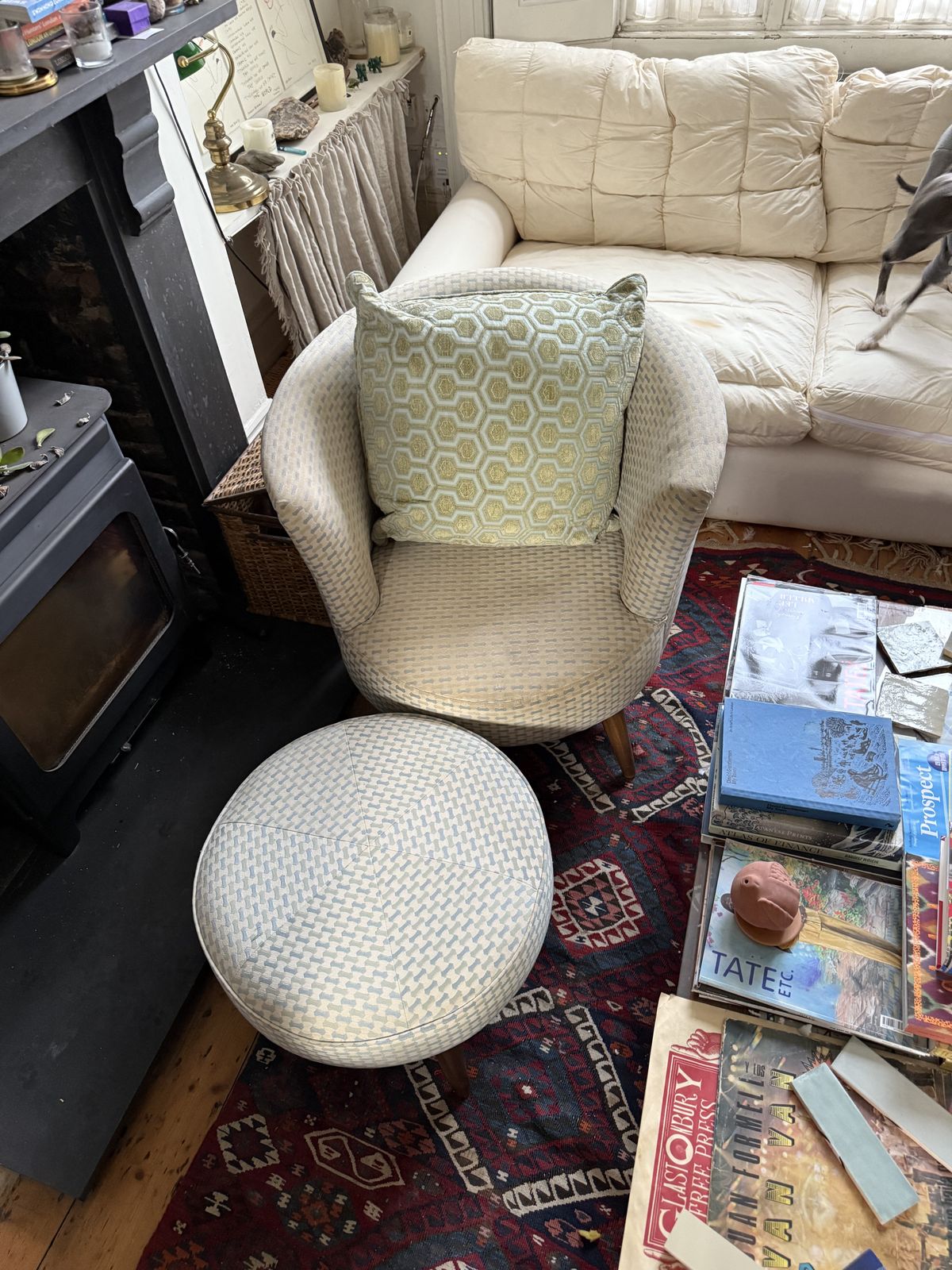 Armchair With Foot Stall photo for sale