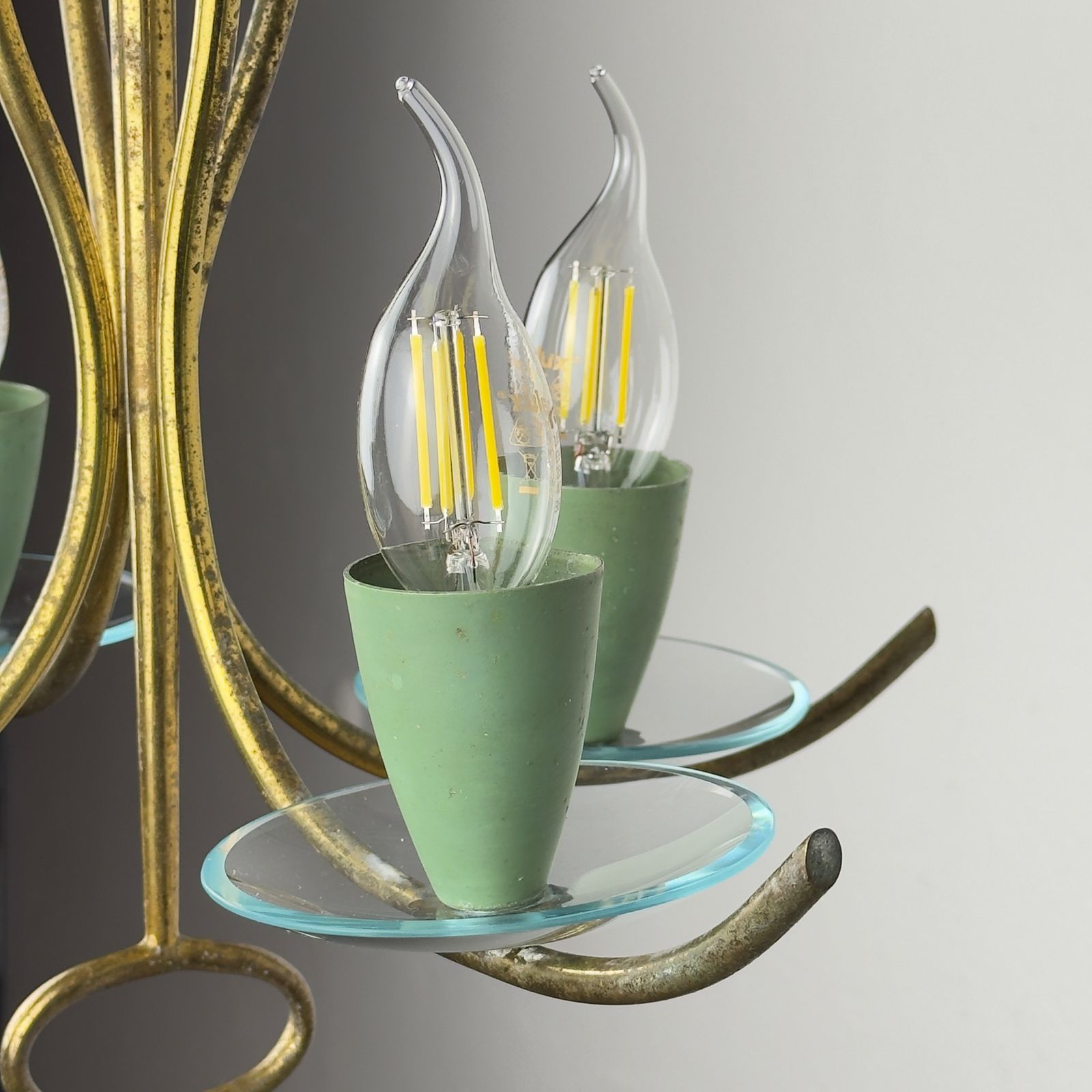 Vintage Chandelier By Pietro Chiesa For Fontana Arte, Italy 1930s photo buy