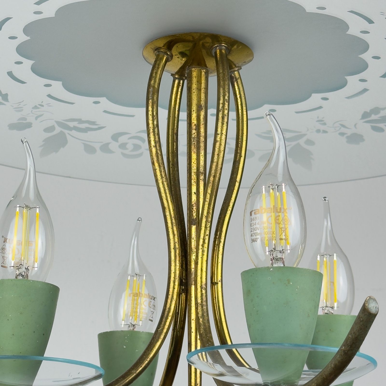 photo furniture Vintage Chandelier By Pietro Chiesa For Fontana Arte, Italy 1930s