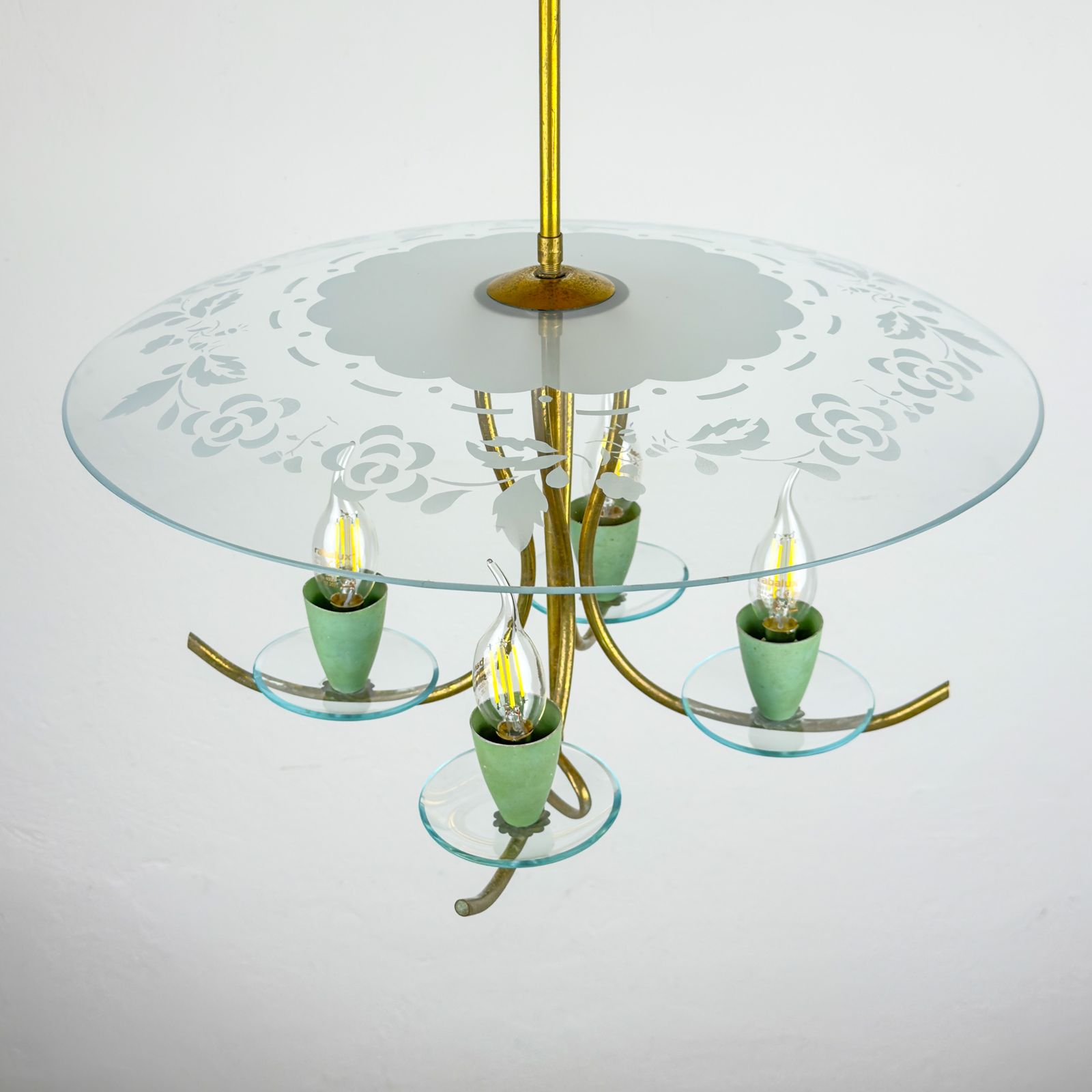 photo buy Vintage Chandelier By Pietro Chiesa For Fontana Arte, Italy 1930s