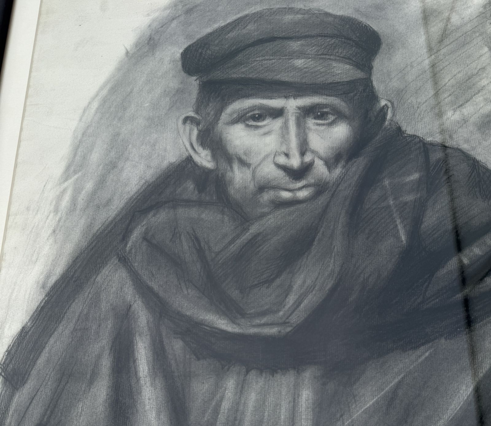 Dionis Baixerasstevedore Barcelona Spain Charcoal Drawingc.1900 photo buy