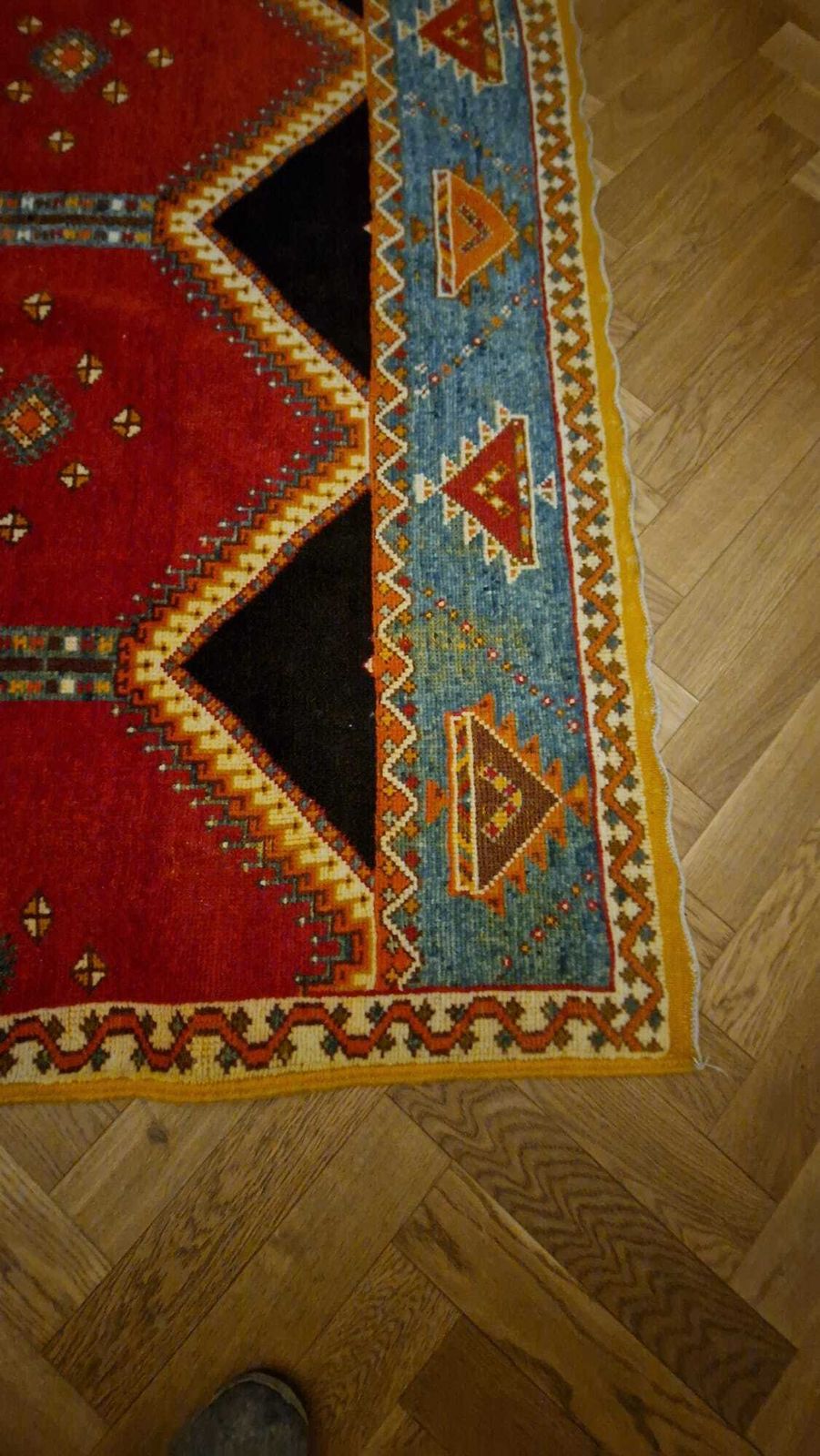 Authentic Hand Woven Moroccan Carpet – 206 X 300 Cm – Purchased In Marrakech