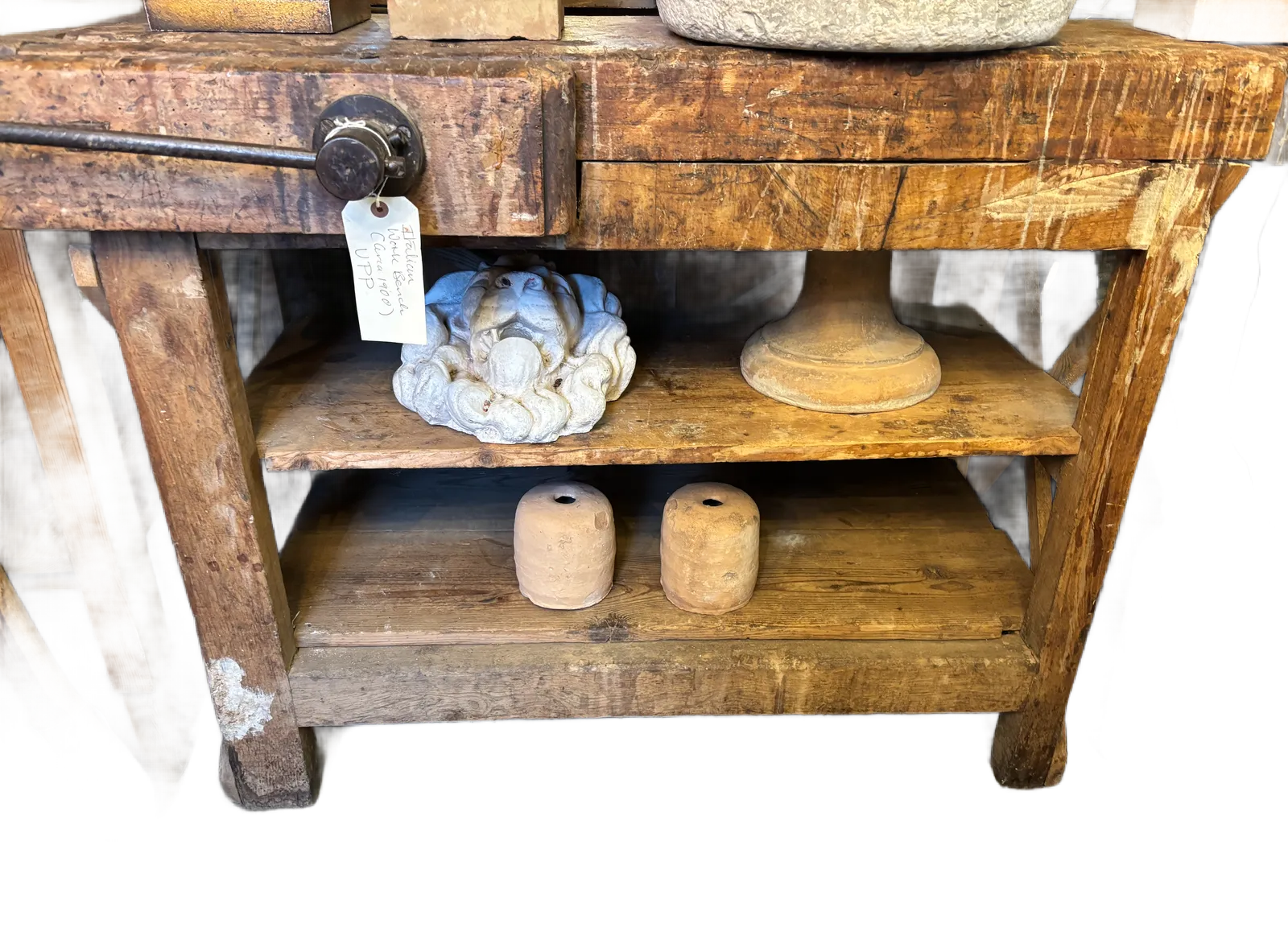 19th Century Italian Rustic Work Bench.