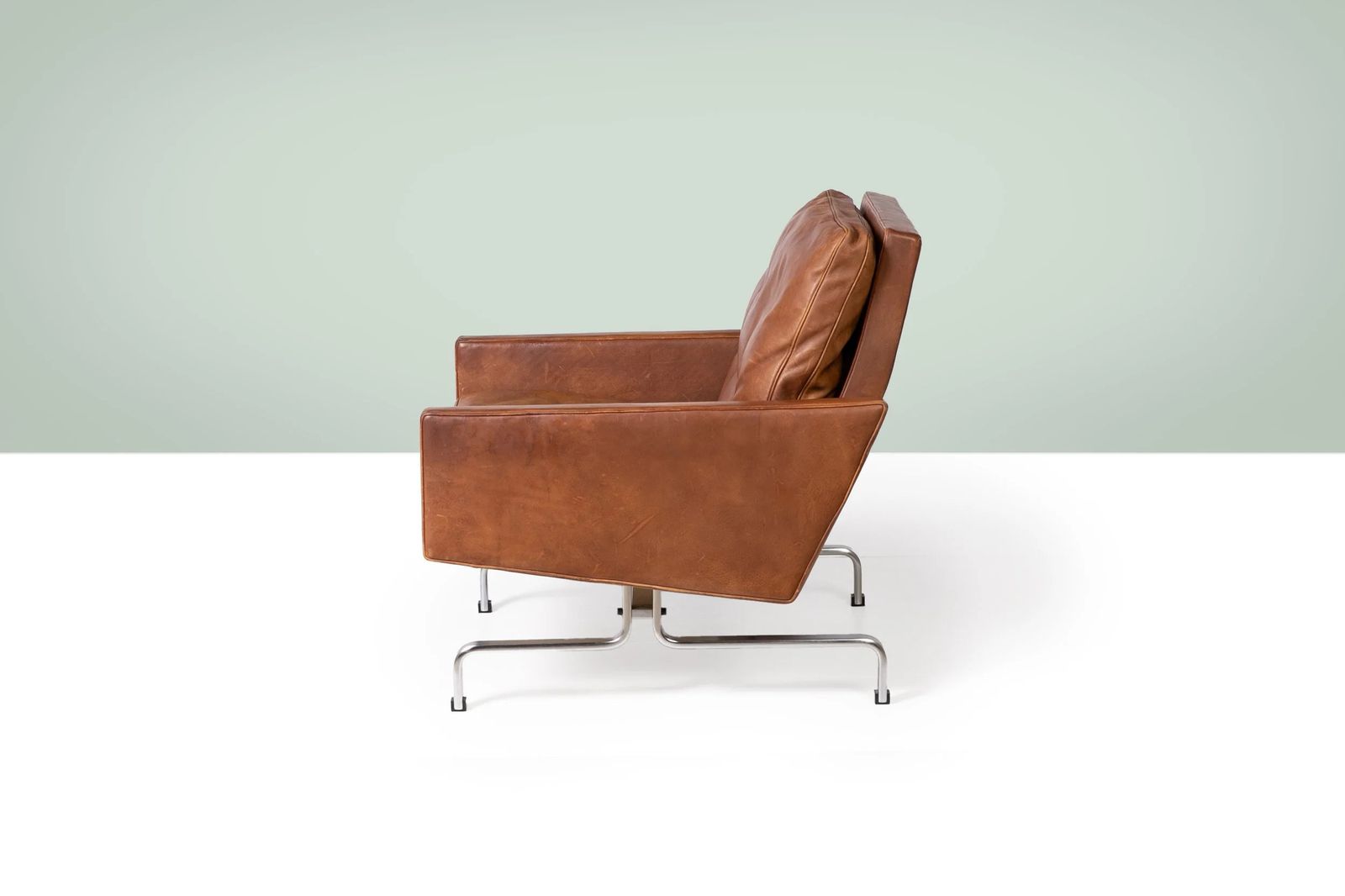 Poul Kjaerholm Pk 31 Danish Mid Century Lounge Chairs photo for sale