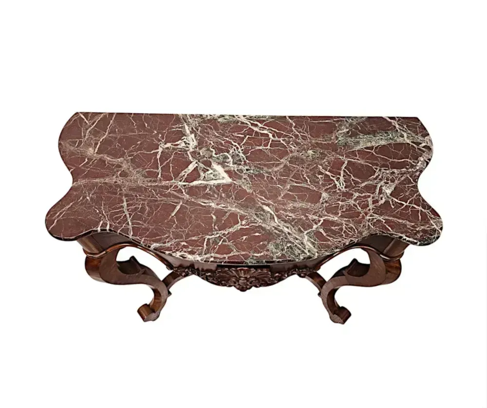A Rare And Fine Pair Of 19th Century Mahogany Marble Top Console Tables photo buy