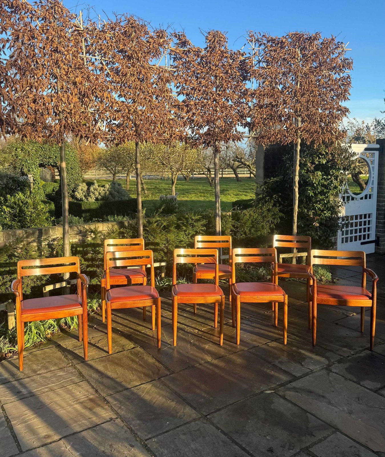 Eight Rosewood Dining Chairs By H W Klein For Bramin Danish 1960
