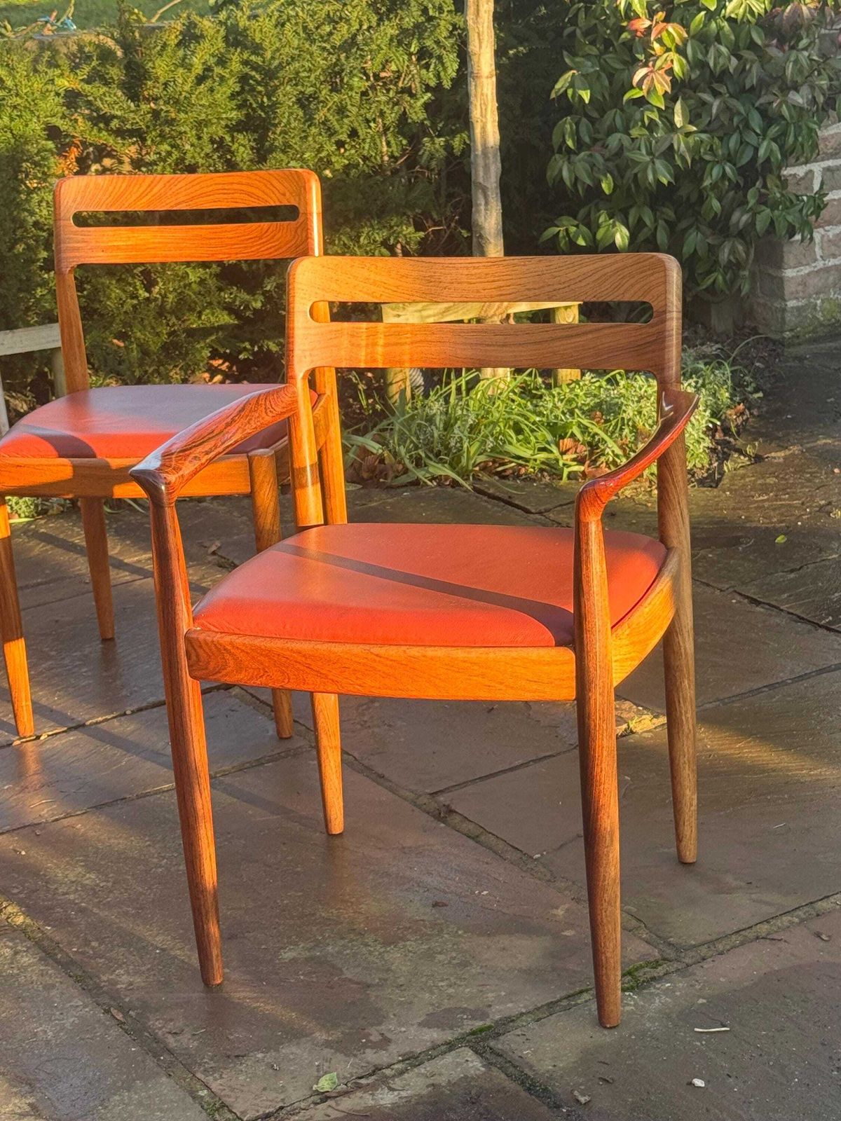 Eight Rosewood Dining Chairs By H W Klein For Bramin Danish 1960 photo vinterior