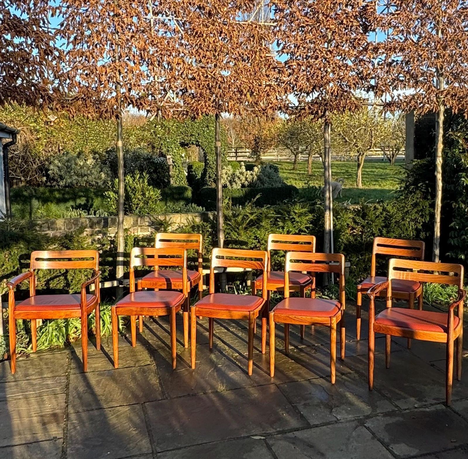 Eight Rosewood Dining Chairs By H W Klein For Bramin Danish 1960 photo vintage