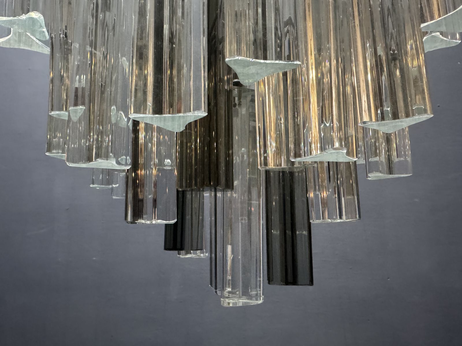 Murano Glass Trilobi Chandelier 1970’s photo vinterior