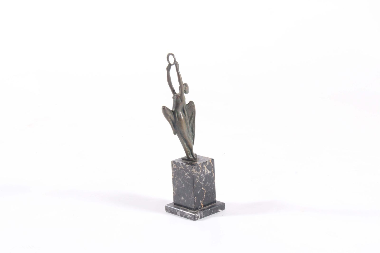 Gorgeous Italian Art Deco Figurative Bronze On Marble Base *Free Global Shipping photo furniture
