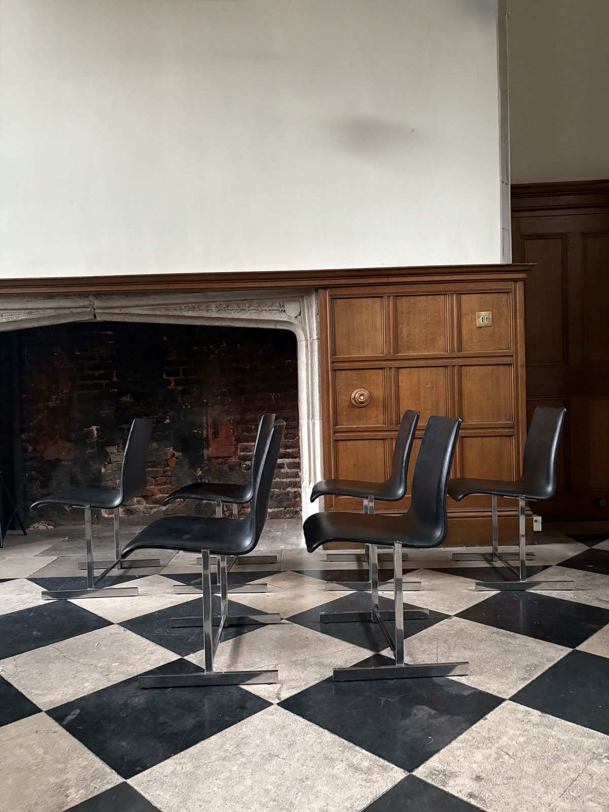 Set Of 6 1970s Dining Chairs In The Style Of Rudi Verelst photo Furniture