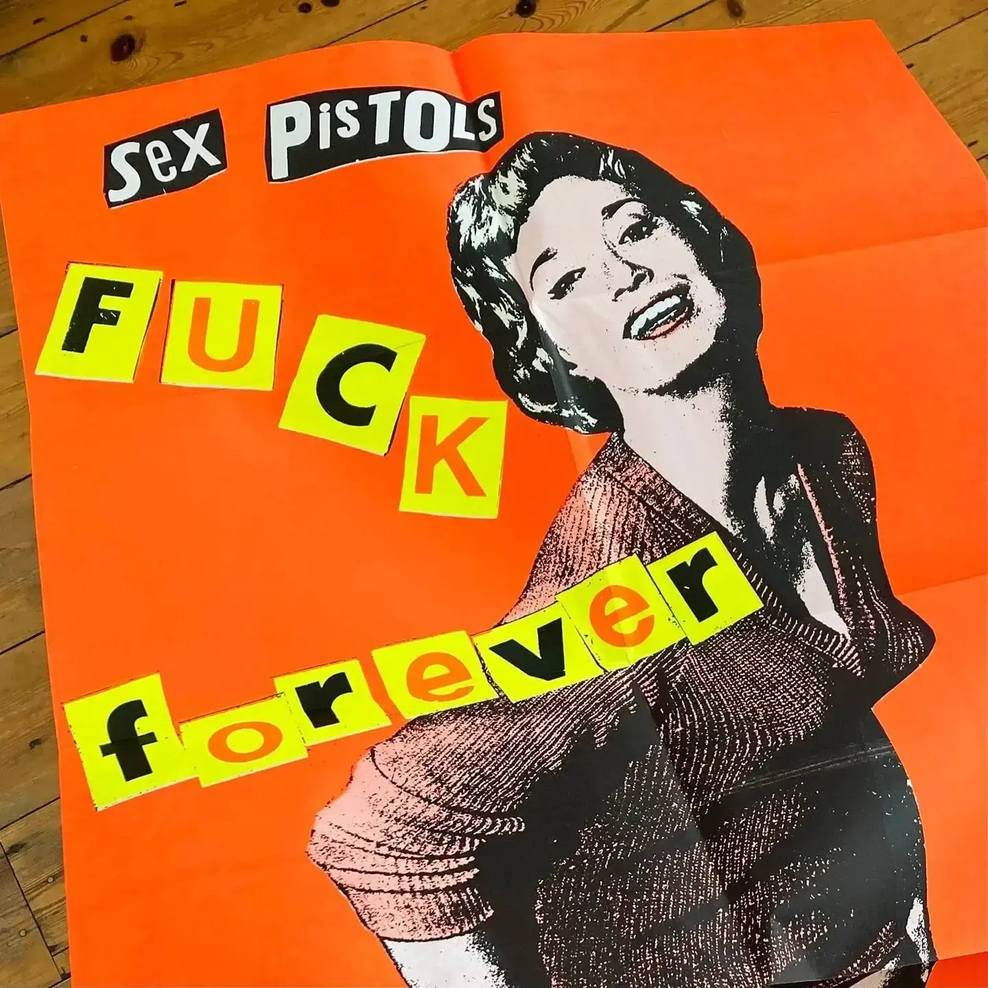 Jamie Reid, Fuck Forever Hamiltons Gallery, 1986 photo for sale