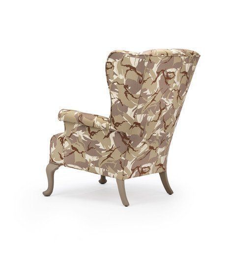 The Army Desert Camouflage Wing Chair. photo Furniture