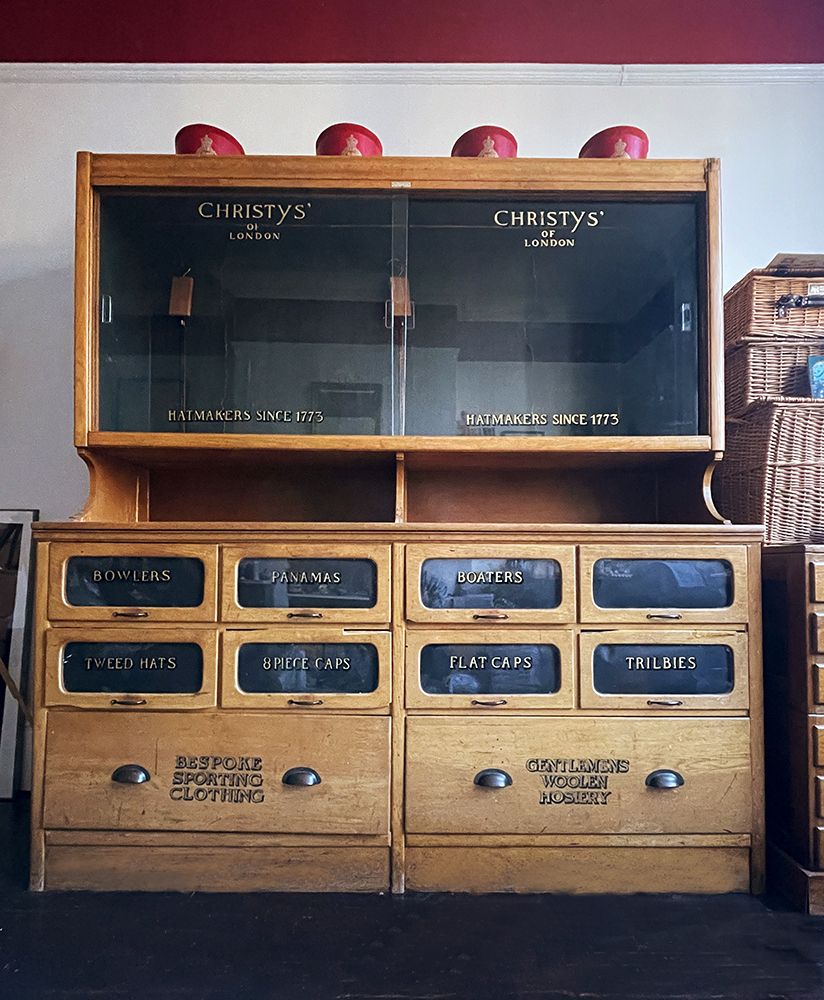 Christy's Hat Cabinet With Large Set Of Drawers