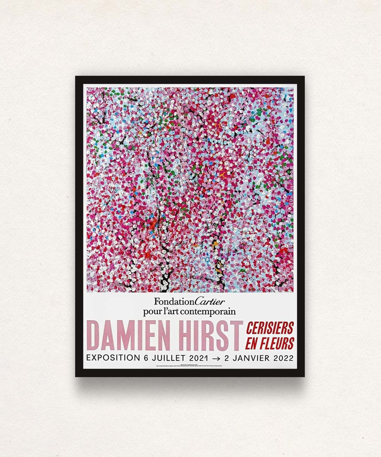 Damien Hirst, Cherry Blossoms Poster 3, 2021 photo furniture