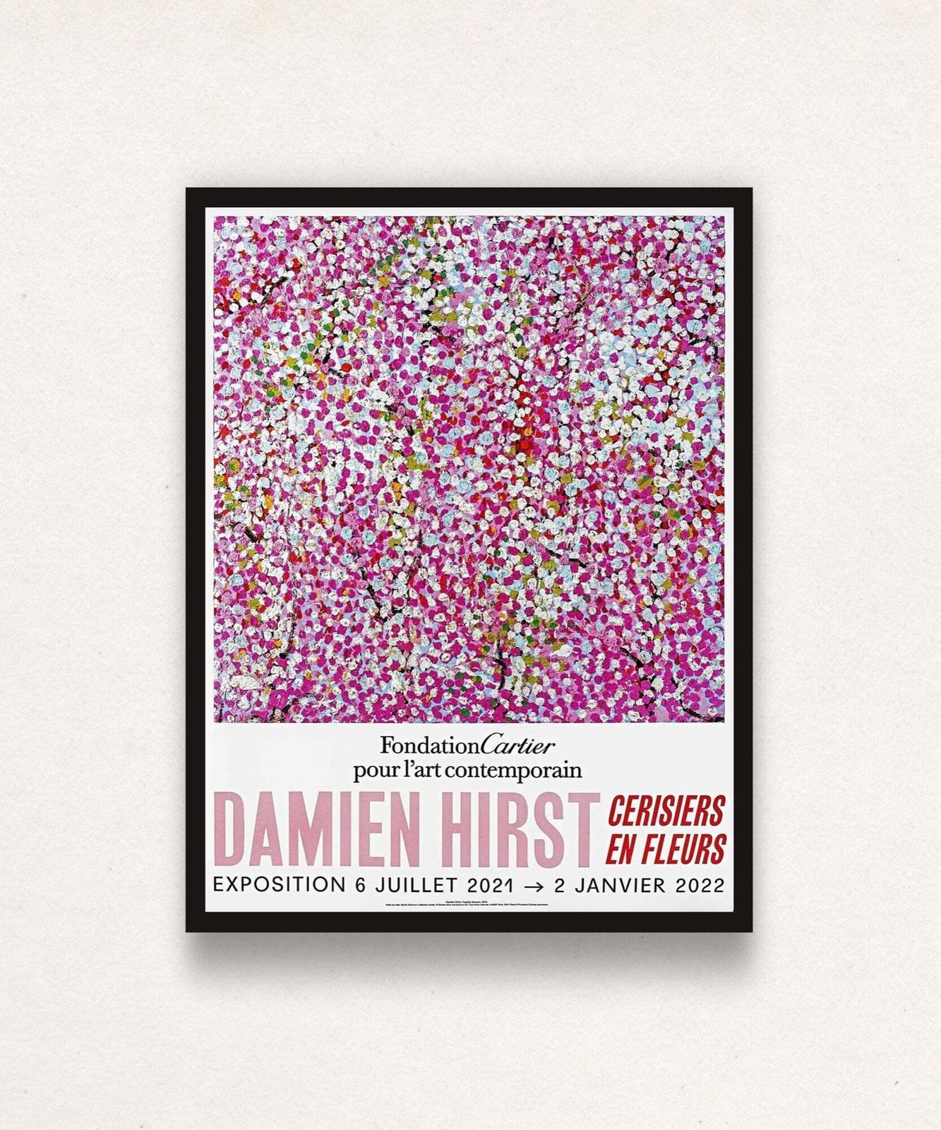 Damien Hirst, Cherry Blossoms Poster 4, 2021 photo furniture