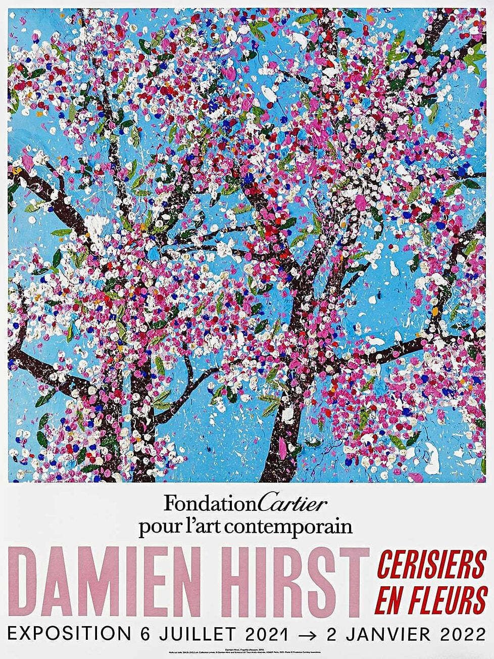 Damien Hirst, Cherry Blossoms Poster 5, 2021